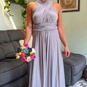 "Tie as you like" Boho Bridesmaid Dress